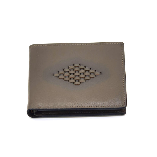 Astor Woven Bifold Leather Wallet
